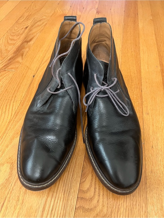 Cole Haan Men\'s Cambridge Chukka Boots in black leather main image 5